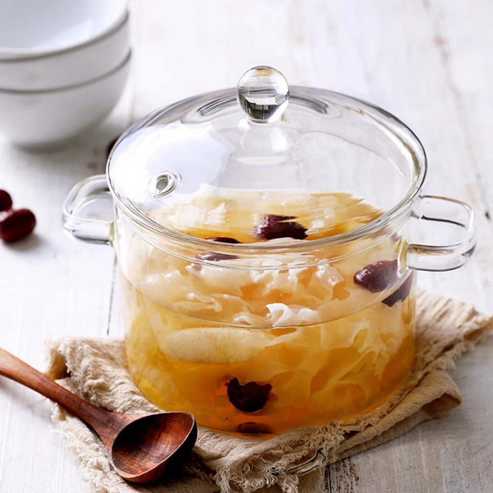 Clear Glass Cooking Stovetop Pots Thicker And Heavier Upgraded Glass Pot For Use On Open Flames A... | Walmart (US)