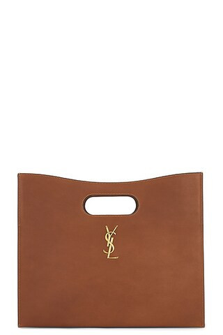 Saint Laurent New Le Carre Bag in Brown | FWRD 