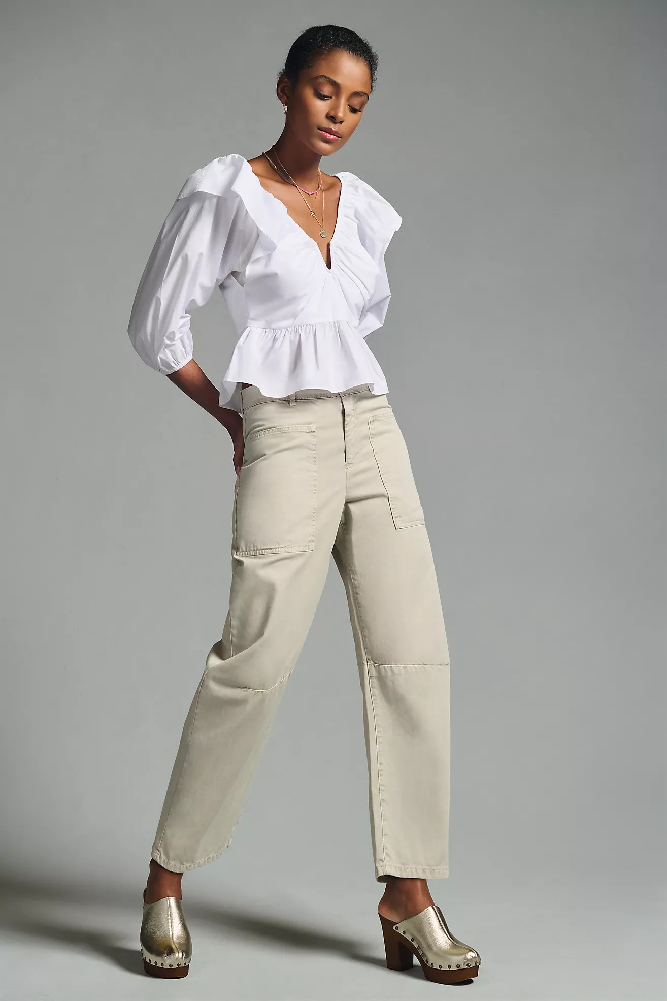 Velvet by Graham & Spencer Brylie Twill Pants | Anthropologie (US)