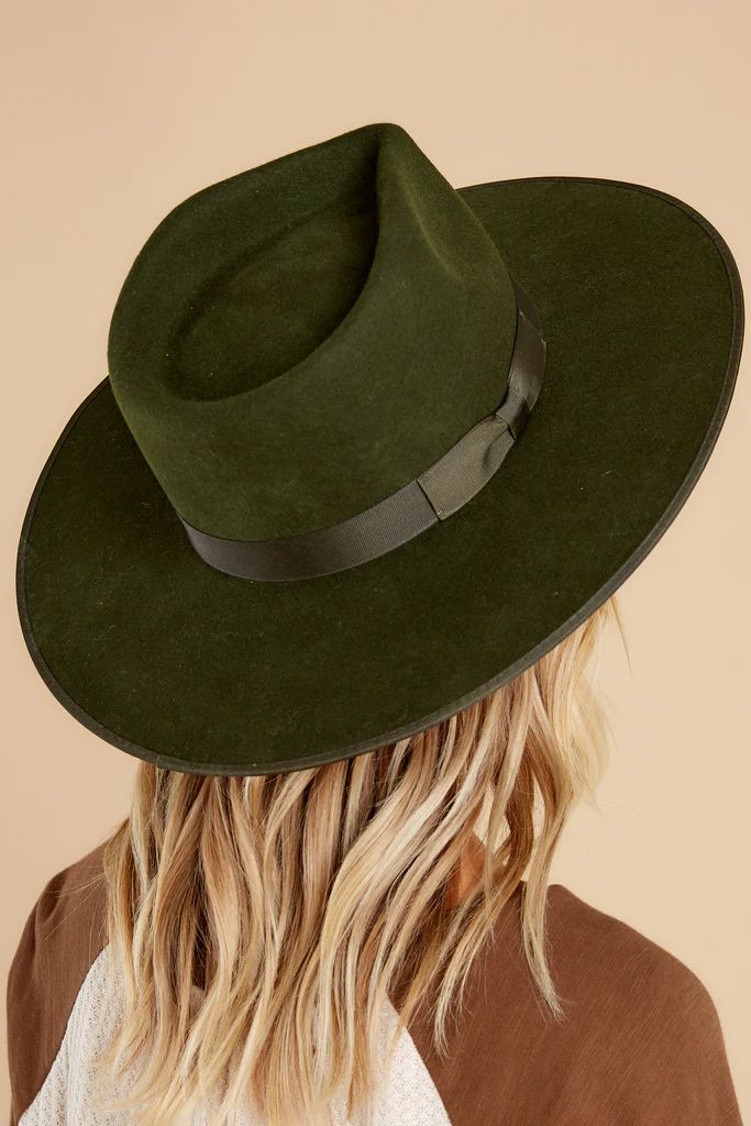 Forest Green Rancher Hat | Red Dress 