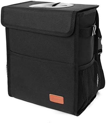 Car Trash Can Leak Proof Car Trash Bag Waterproof Car Garbage Can with Lid for SUV Front Seat Mul... | Amazon (US)