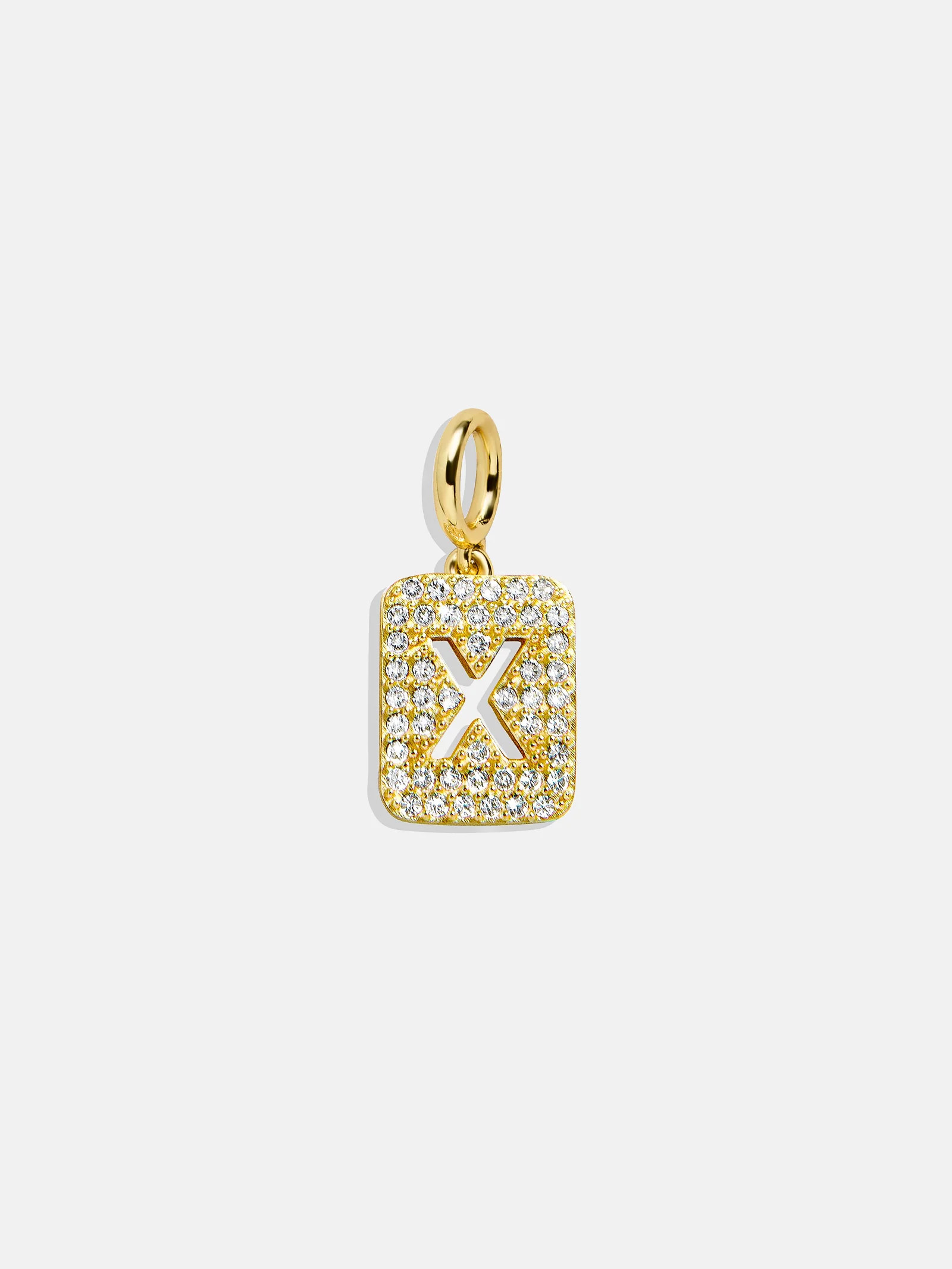 Block Pavé Initial Cluster Charm - X | BaubleBar