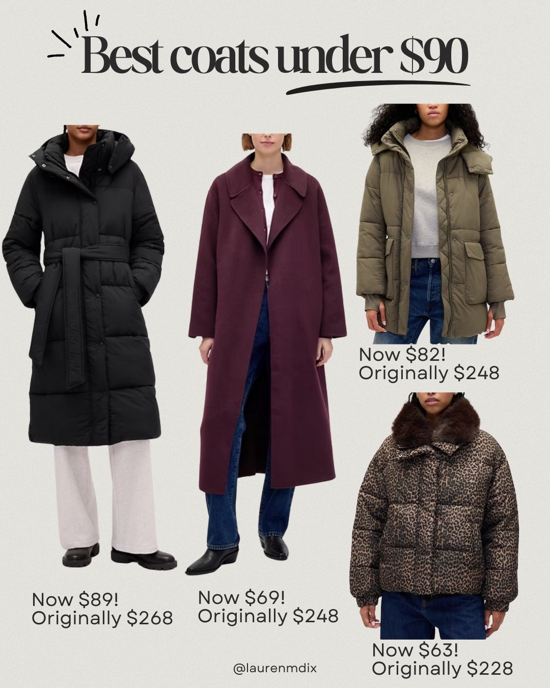 Gap coats on CRAZY sale right now! To get these deals, use code GREAT and ADDON. Puffer coats, wool coats

#LTKSaleAlert #LTKOver40 #LTKFindsUnder100