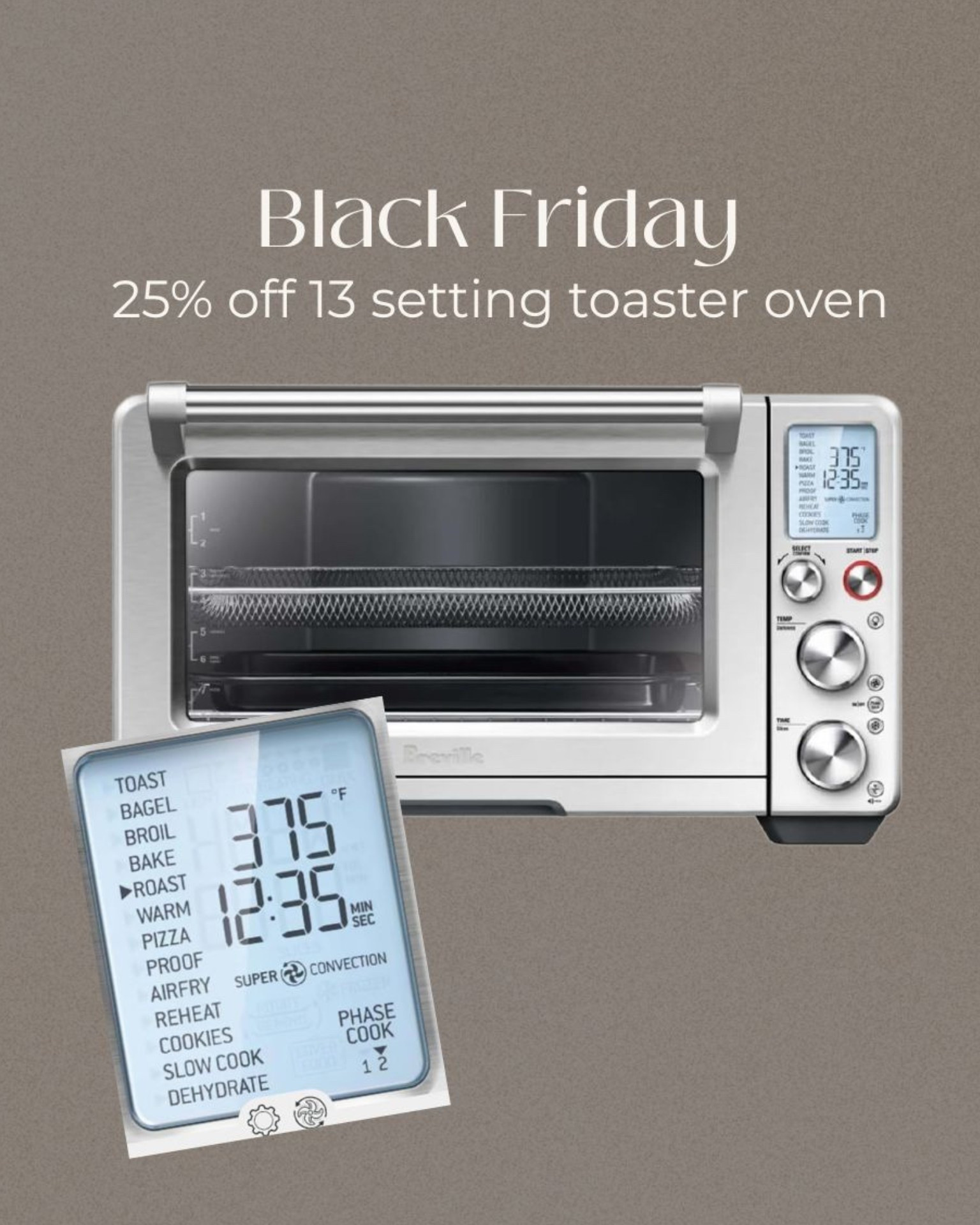 Amazon home / Amazon Black Friday 
Breville toaster oven- 13 settings!!! Allowed us to clear counter space and we use almost every meal 

#LTKCyberWeek #LTKHoliday #LTKHome