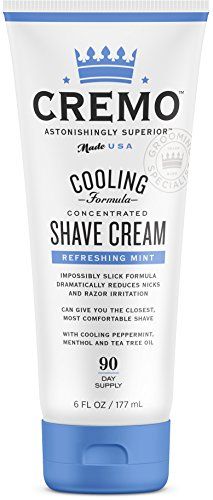 Cremo Cooling Shave Cream, Astonishingly Superior Smooth Shaving Cream Fights Nicks, Cuts And Razor Burn, 6 Ounces | Amazon (US)
