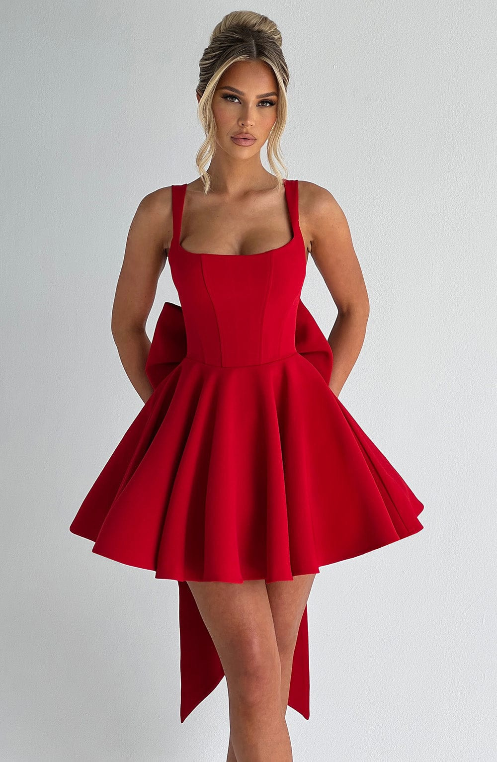 Rue Mini Dress - Red | Babyboo (global)