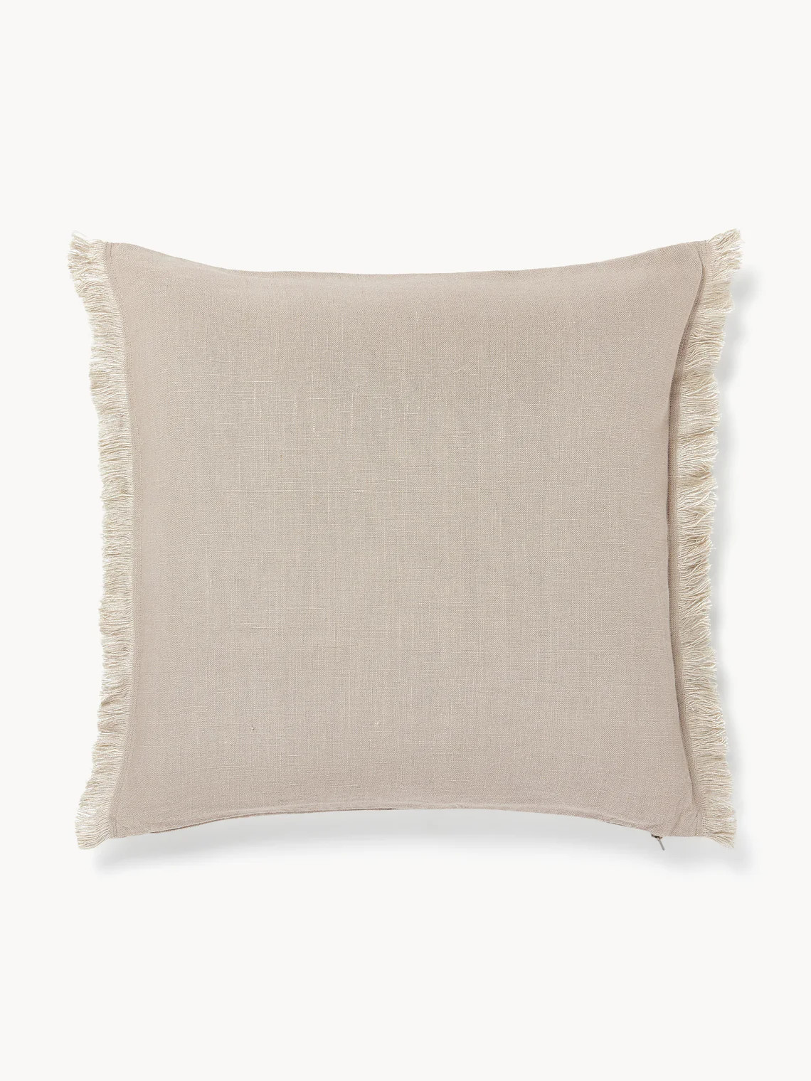 Leinen-Kissenhülle Luana mit Fransen | Westwing EU