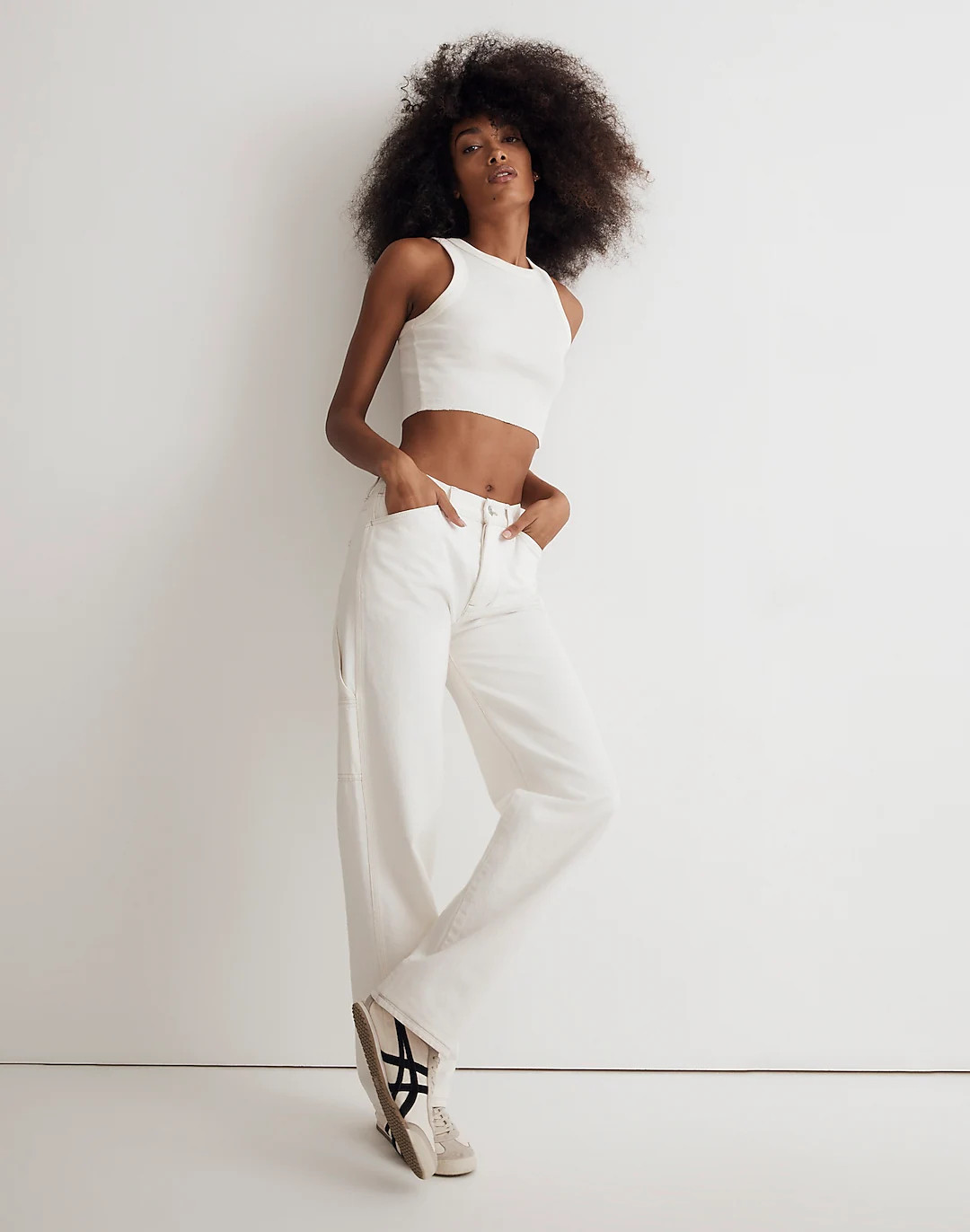 Low-Slung Straight Carpenter Jeans in Vintage Canvas Wash | Madewell