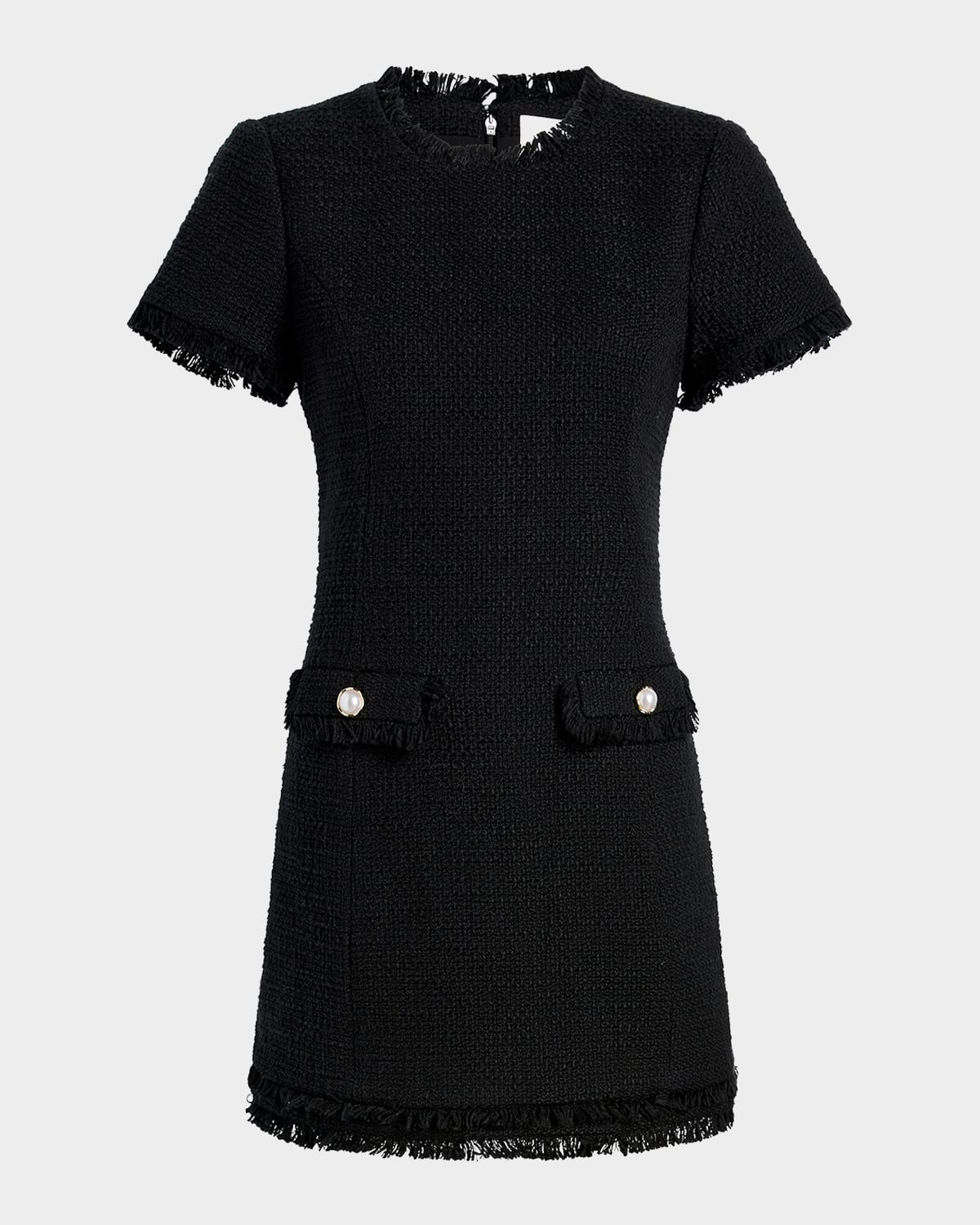 Brandi Tweed Mini Shift Dress | Neiman Marcus