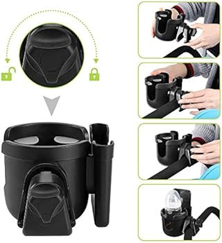 Accmor Stroller Cup Holder with Phone Holder, Bike Cup Holder, 2-in-1 Universal Cup Phone Holder ... | Amazon (US)