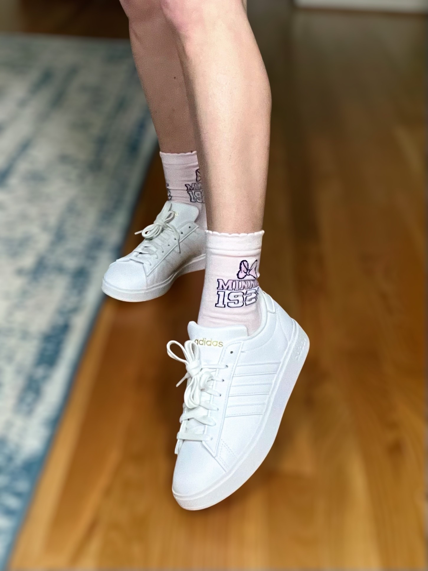 👟✨ The perfect sporty-cute combo! These Adidas Grand Court 2.0 tennis shoes are a clean, classic white sneaker with the slightest pop of gold—making them incredibly versatile for everyday wear. Whether you’re styling them with jeans, dresses, or activewear, they instantly elevate your look with that crisp, polished vibe.

🧦 And how adorable are these pink Minnie Mouse socks from Target?! 💕 The retro “1928” varsity-style graphic is such a fun nod to Disney, and they peek out perfectly over sneakers for a playful twist.

🔗 Both pieces are linked in my LTK—affordable, comfortable, and so cute together! Great for travel, errands, or just feeling like a sporty princess ✨

#AdidasGrandCourt #AmazonFashion #TargetStyle #LTKUnder50 #DisneyStyle #MinnieMouseSocks #EverydaySneakers #PreppySporty #LTKFinds #CasualCute #AthleisureStyle #LTKOver40 #AmazonSneakers #TargetFashionFinds


#LTKFindsUnder50 #LTKFindsUnder100 #LTKShoeCrush