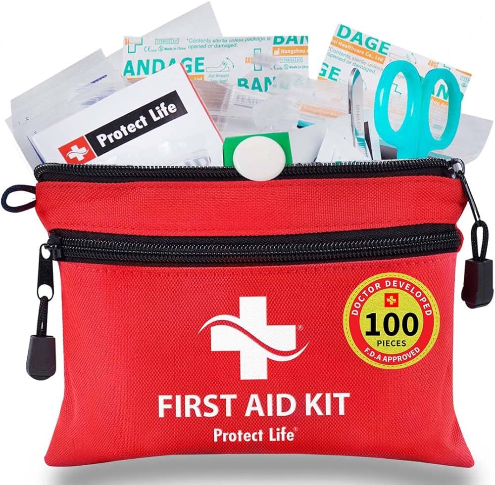 First Aid Kit for Home/Businesses - Emergency Kit/Travel First Aid Kit for Car. Small, Mini First... | Amazon (US)