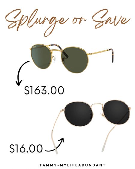 Save or splurge on sunglasses 
#save

#LTKsalealert #LTKstyletip #LTKfamily