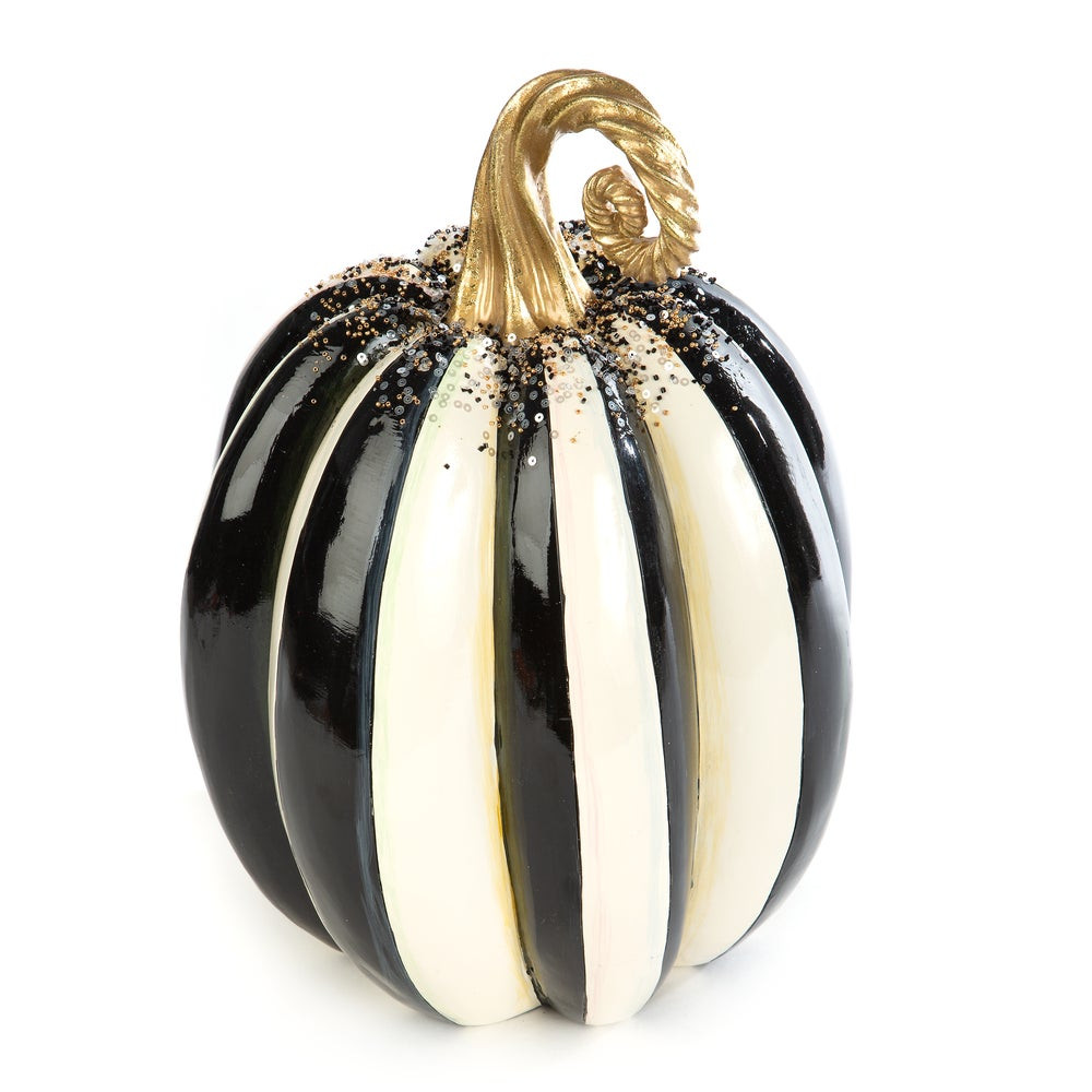 Beaded Stripe Pumpkin - Medium | MacKenzie-Childs