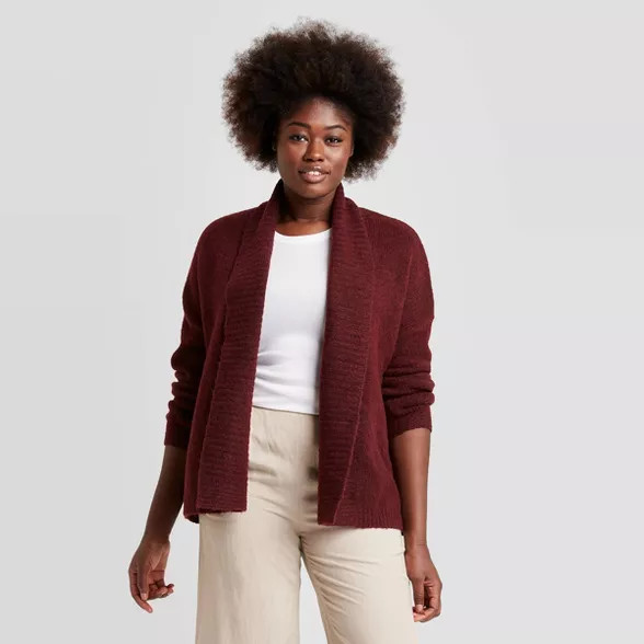 Women's Shawl Collar Open-Front Cardigan - A New Day™ | Target