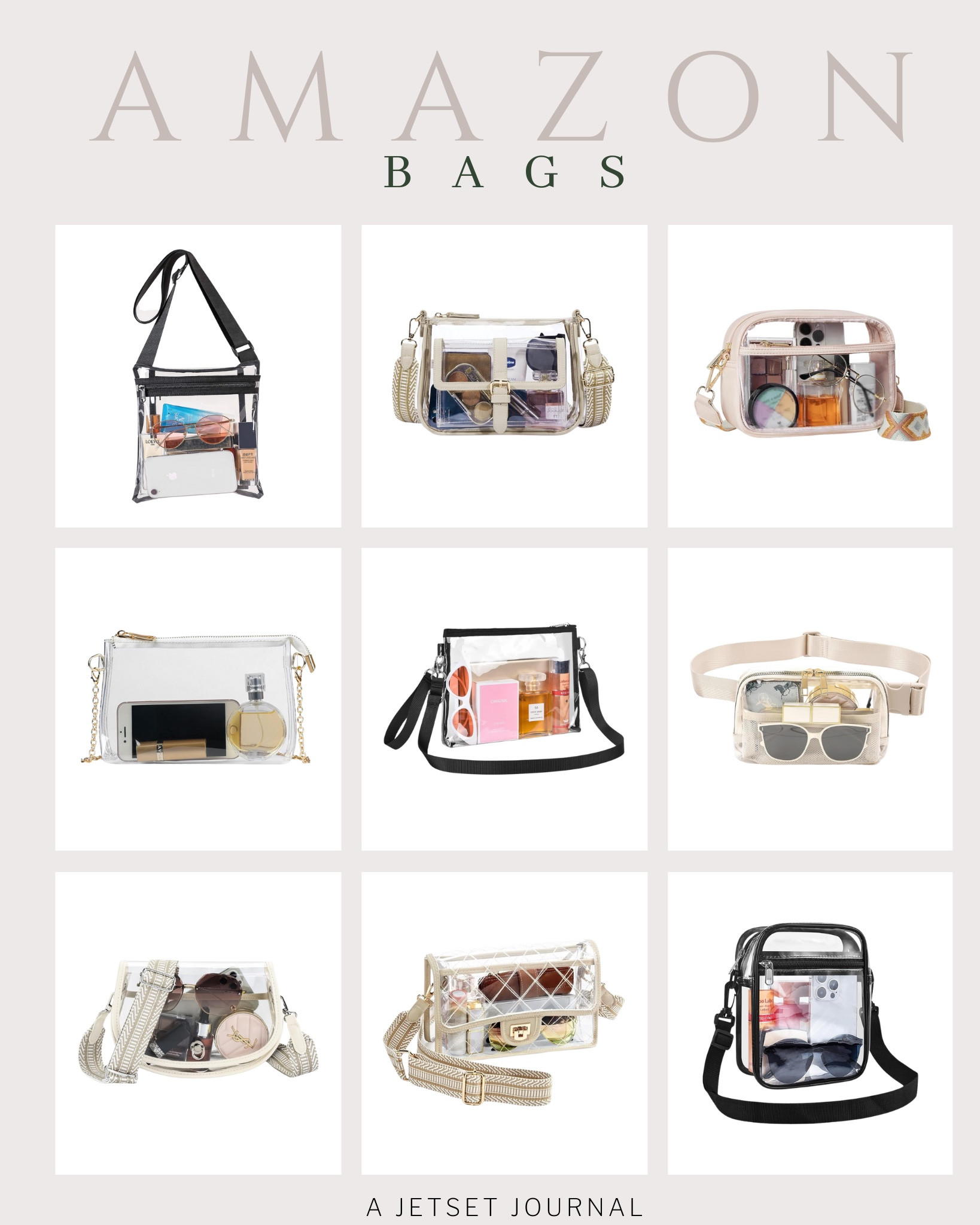 If you need a cute concert or stadium-approved bag, check out these clear bags from Amazon!

amazon fashion, concert essential, crossbody bag, stylish purse, concert must have, affordable finds, amazon fave

#LTKStyleTip #LTKSeasonal #LTKItBag