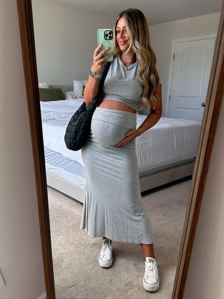 The perfect two piece set for all my mamas to be! Wearing a size large for bump growth room. This is so dang comfortable too! Hope you love it as much as I do! 

Bump friendly find, LTK bump, two piece set, summer set, summer outfit, summer style, bump fit, maternity fashion, maternity outfit, pregnancy outfit 


#LTKFindsUnder50 #LTKU #LTKBump