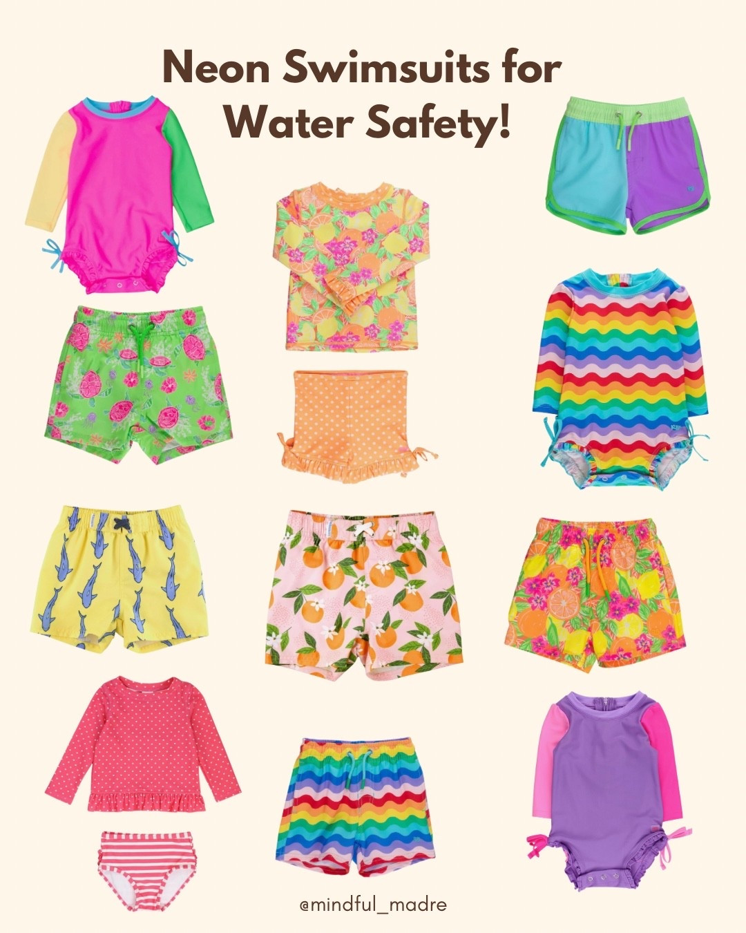 Opt for NEON suits for a SAFE summer! Skip the blues, greens and tans! Seasonal favorites below!