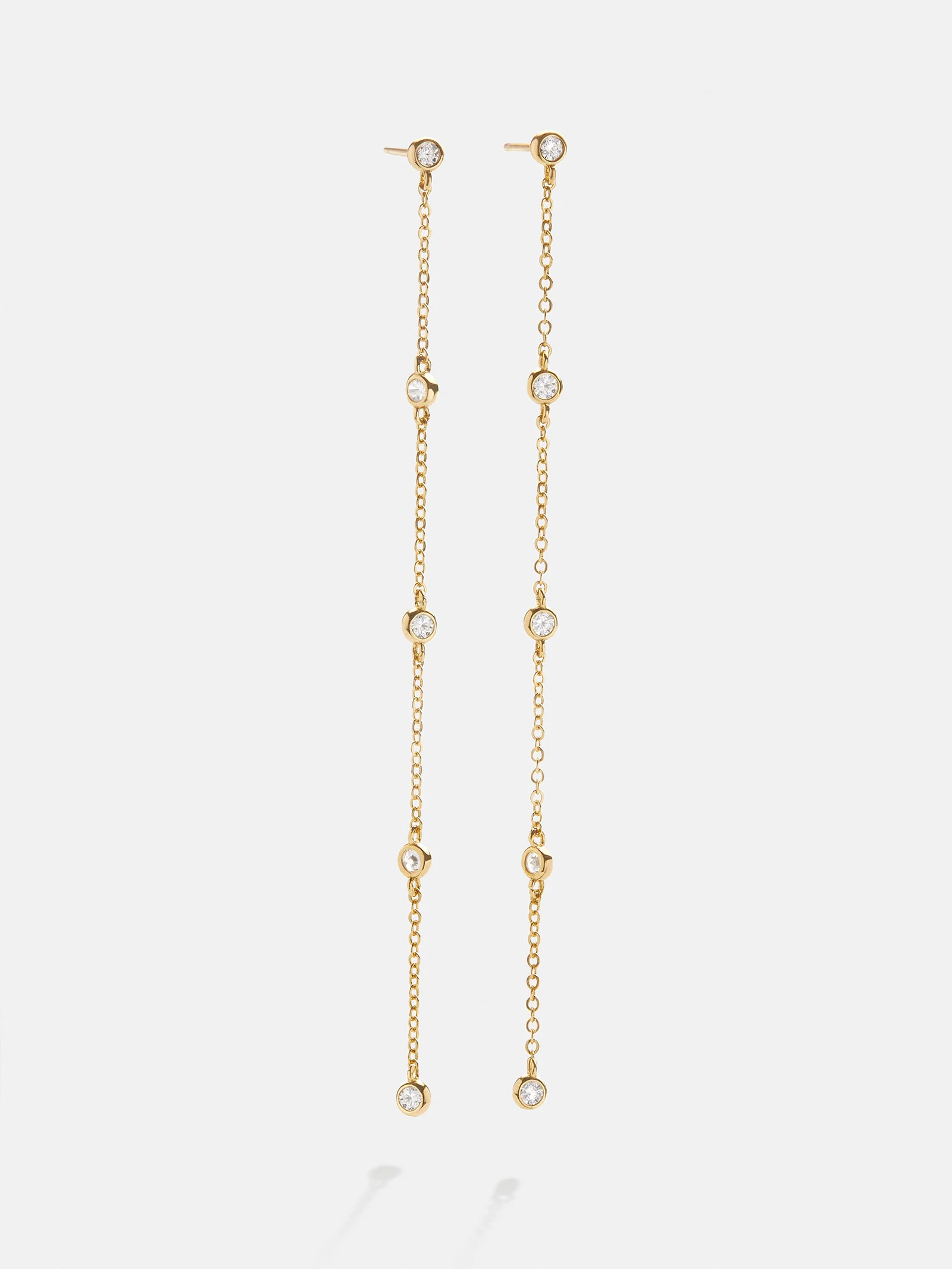 Yasmine 18K Gold Earrings - Gold/PavÃ© | BaubleBar (US)