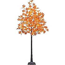 LIGHTSHARE 6FT 120LED Artificial Lighted Maple Tree Warm White Fall Decorations Indoor Ourdoor, O... | Amazon (US)