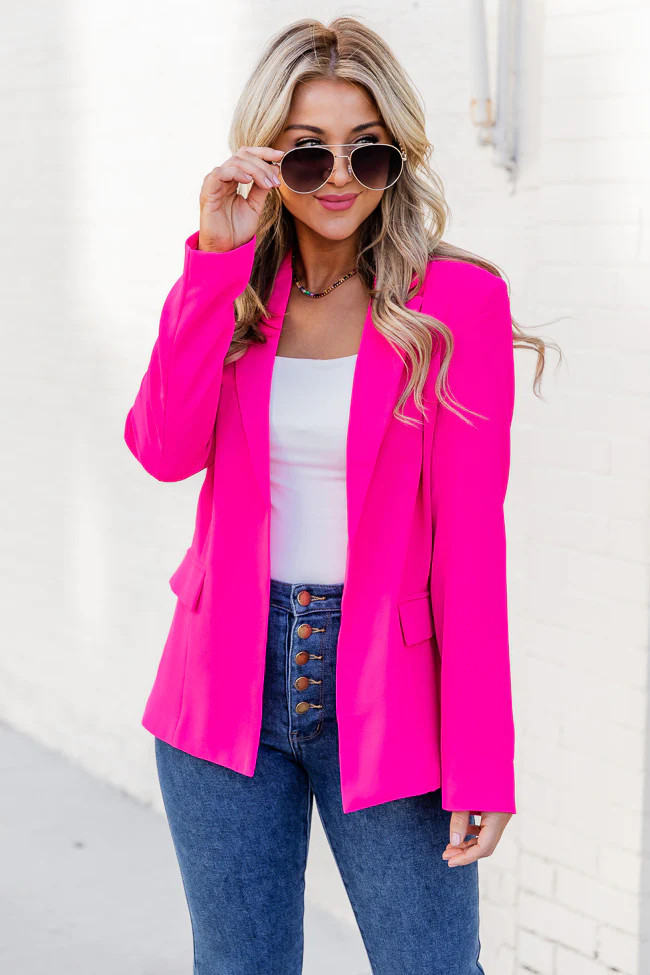 A New Vision Pink Blazer | Pink Lily