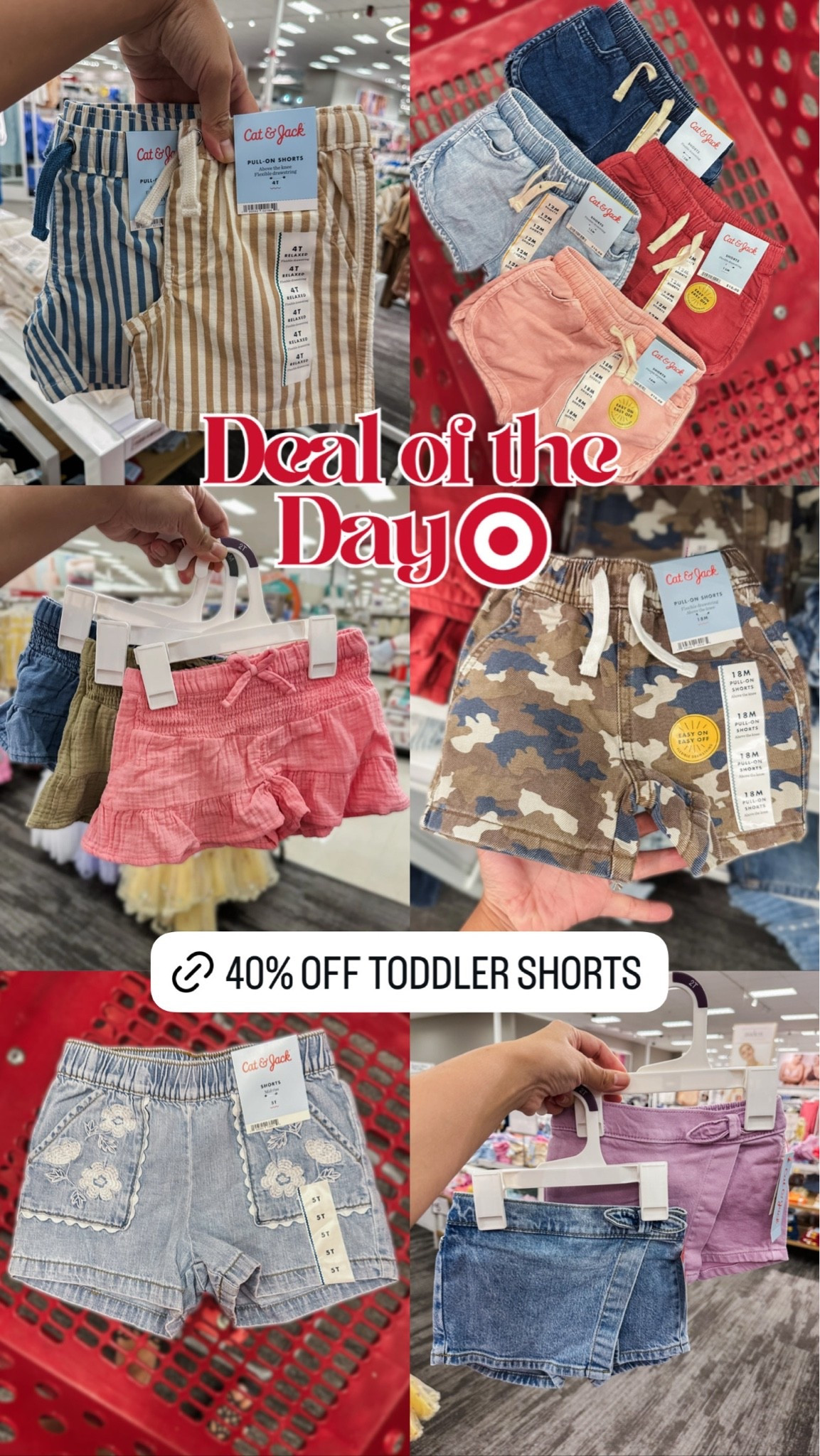TARGET CIRCLE 🎯 Deal of the Day! 40% OFF toddler shorts! Ends today!

#LTKmomlife #LTKKids #LTKSaleAlert