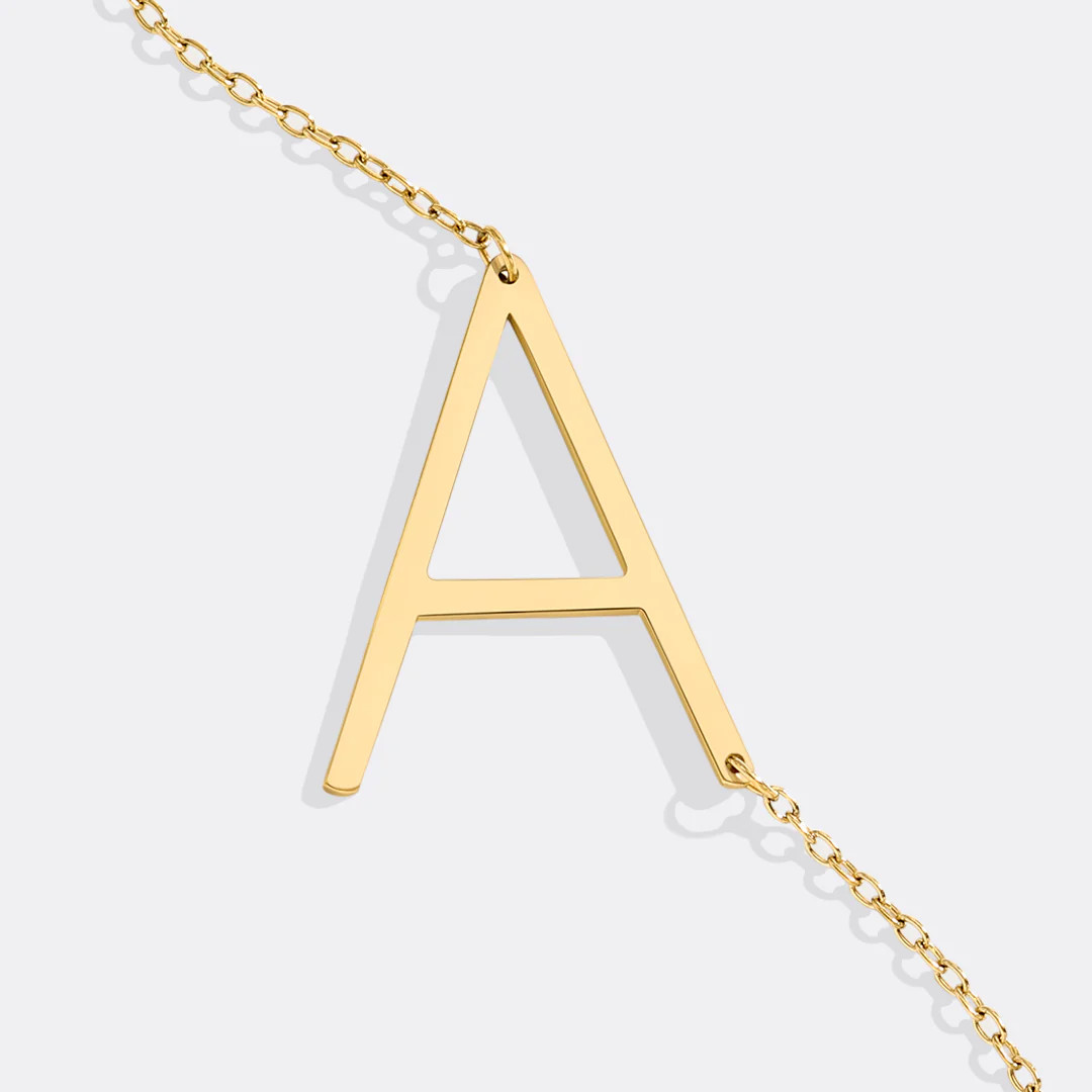 Statement Initial Necklace | Mint & Lily