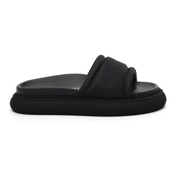 The ATTICO Noah Padded Nylon Slides In Black 40 | Poshmark
