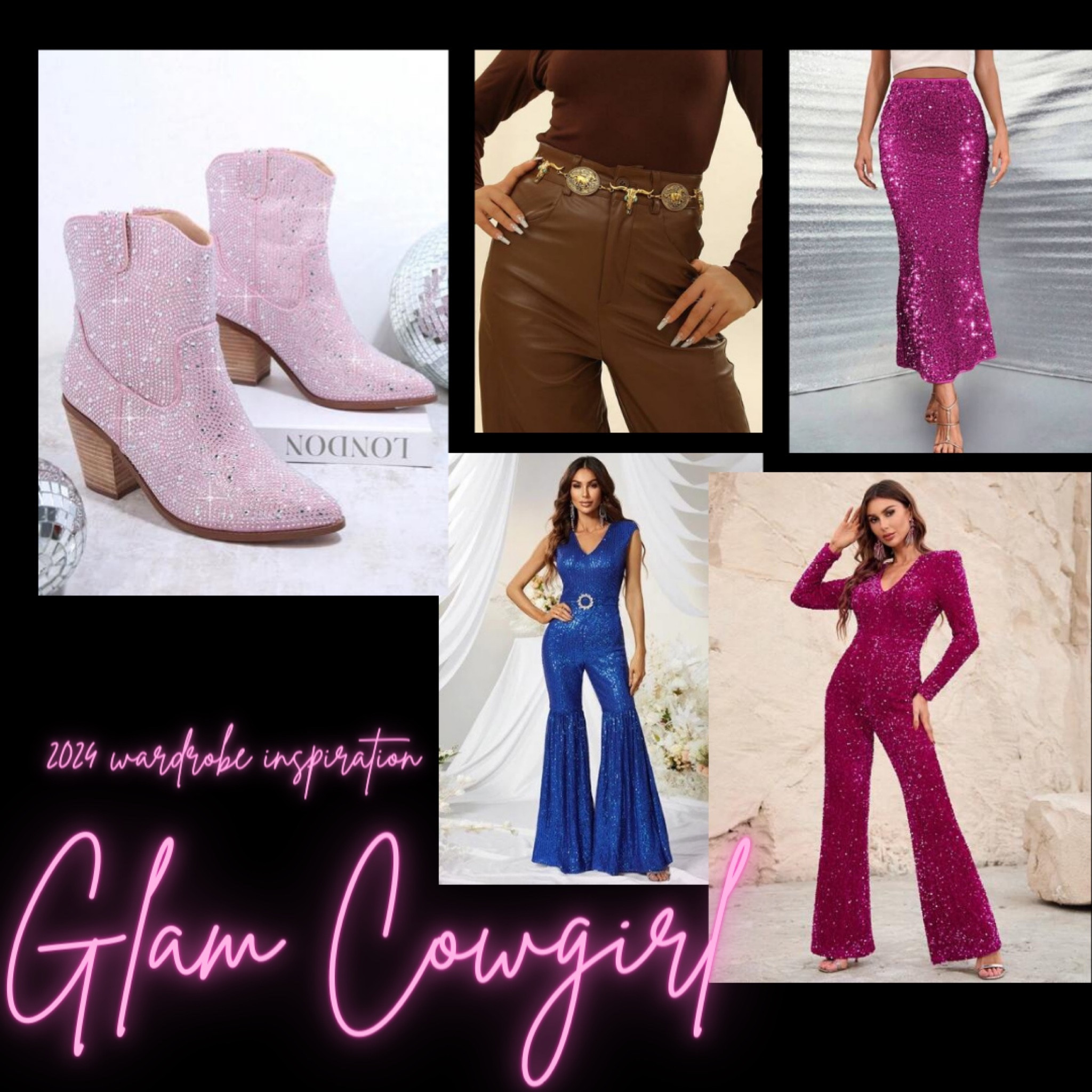 I’m planning my 2024 wardrobe… I’m thinking glam cowgirl this year! Sequins with cowgirl boots, hats & turquoise jewelry! 🤠 