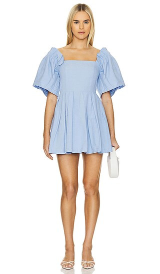 Origami Mini Dress in Serene Blue | Revolve Clothing (Global)