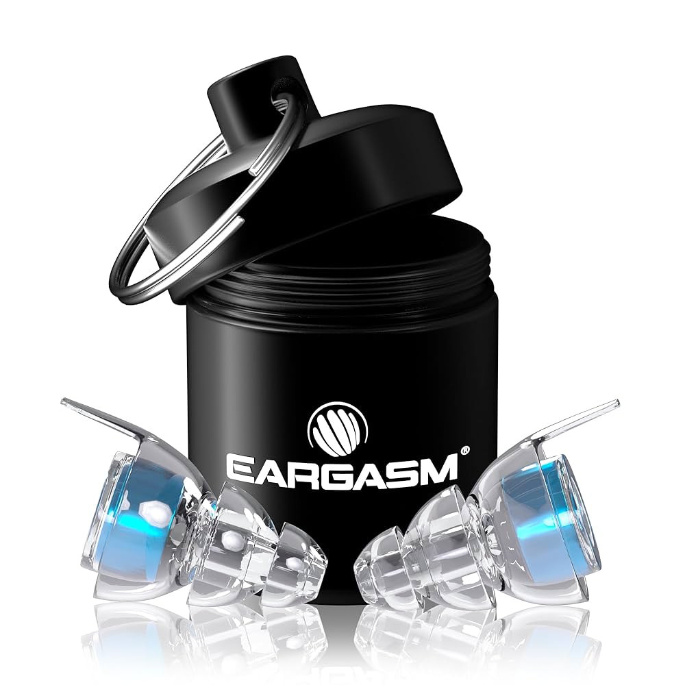 Eargasm High Fidelity Earplugs with Blue Filters - Reusable Noise Reduction Hearing Protection Ea... | Amazon (US)