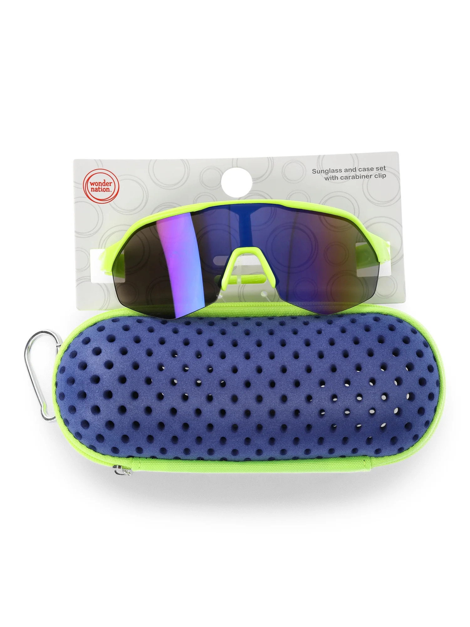 Wonder Nation Boys Sport Sunglasses with Carrying Case, 2-Piece | Walmart (US)