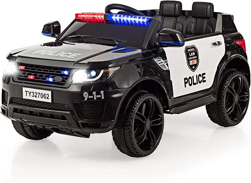 Costzon Ride on Car, 12V Battery Powered Police SUV Vehicle w/ Remote Control, Siren Flashing Light, | Amazon (US)
