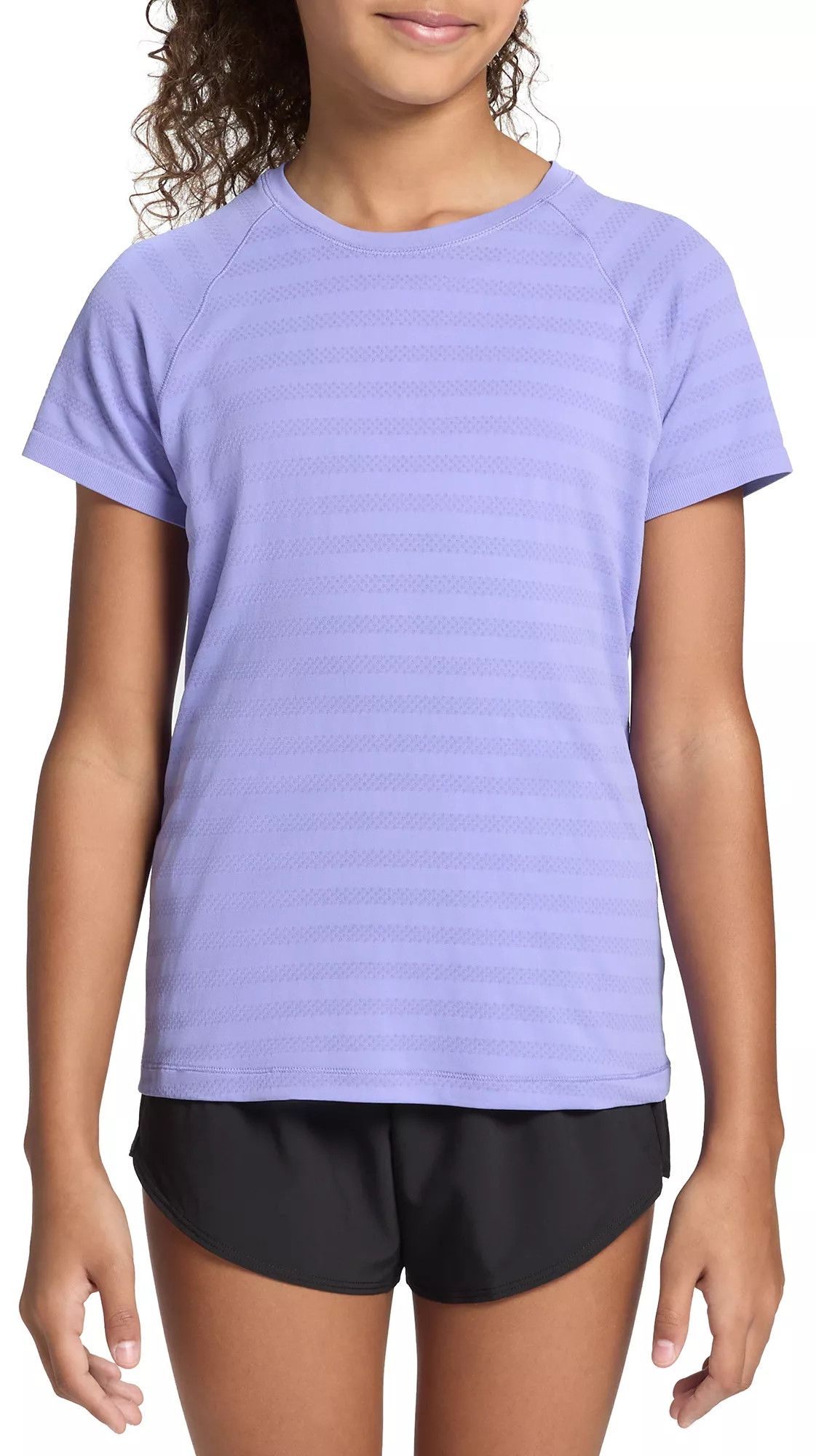 DSG Girls' Movement Seamless Mesh Short Sleeve T-Shirt, XS, Frozen Purple | DICK'S Sporting Goods