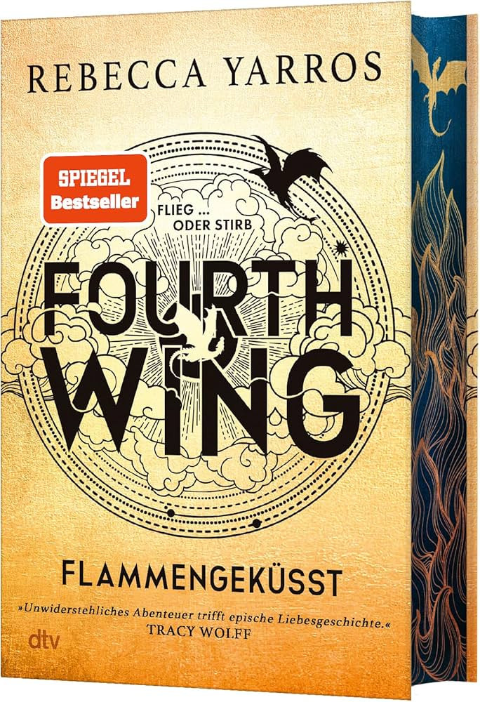 Fourth Wing – Flammengeküsst: Deluxe-Ausgabe mit atemberaubendem Farbschnitt. Roman | »Unwide... | Amazon (US)