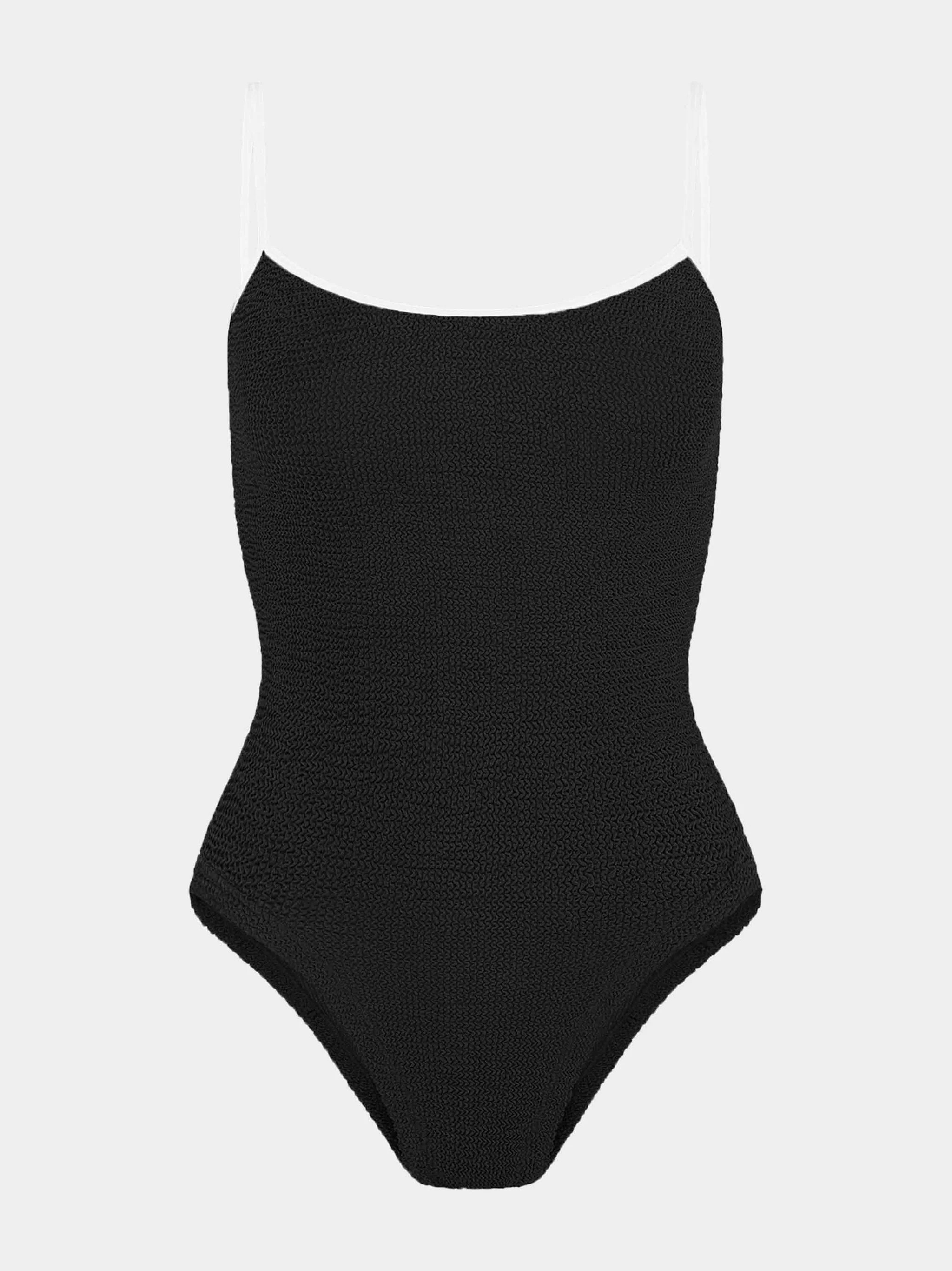 Pamela Swim Contrast - Black/White | HUNZA G