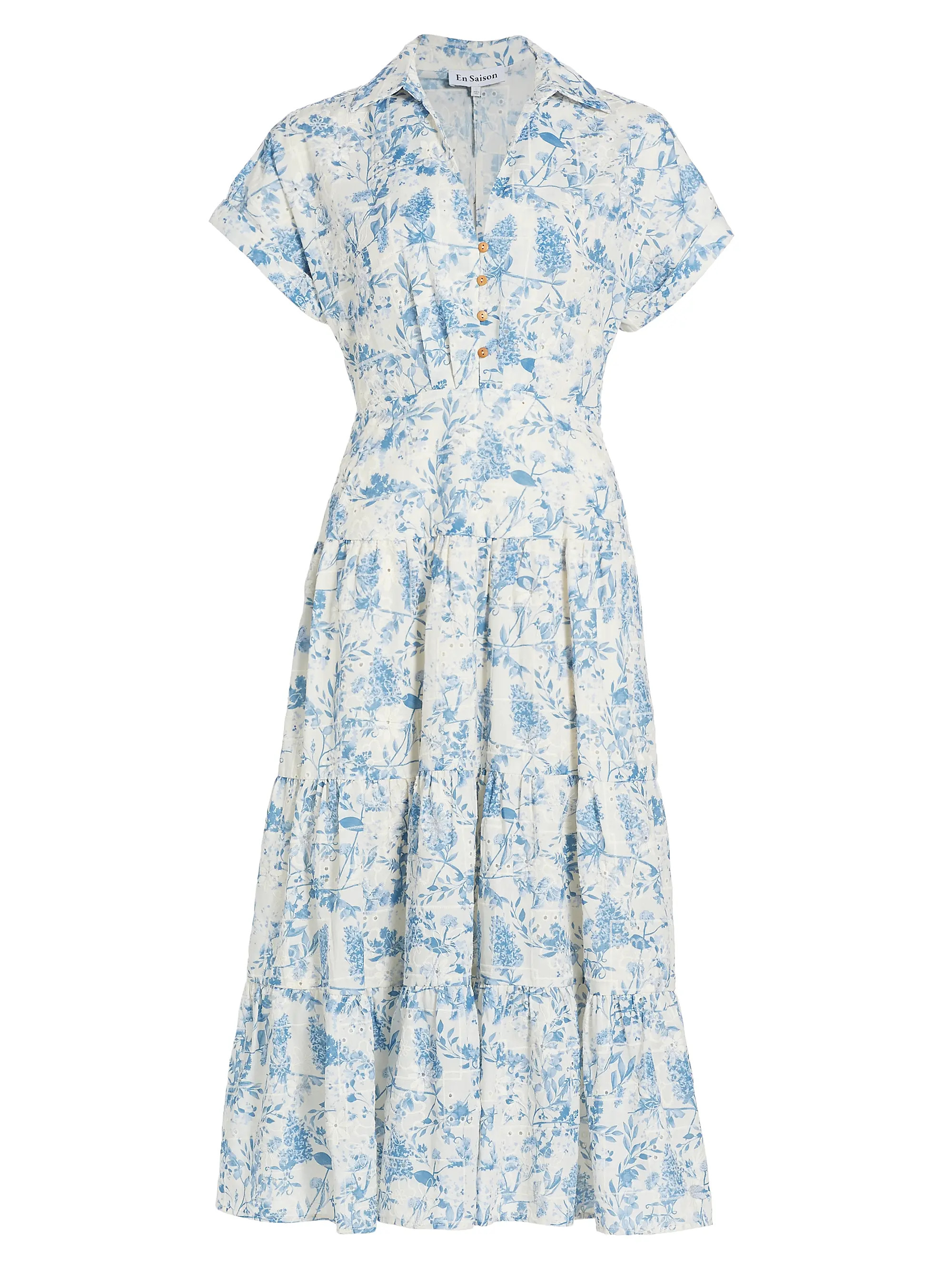 Davina Floral Eyelet Shirtdress | Saks Fifth Avenue