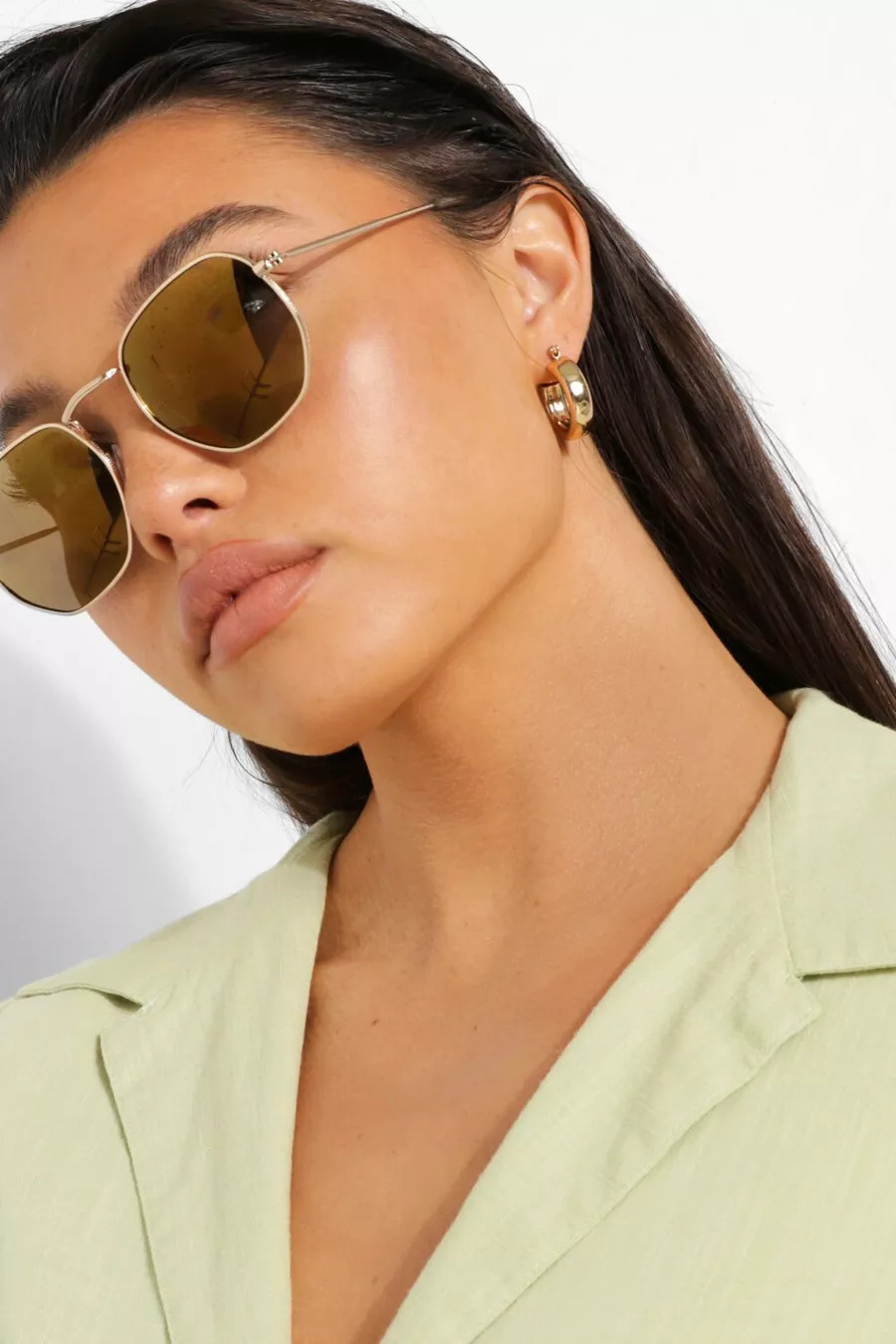 Rounded Metal Frame Sunglasses | Boohoo.com (UK & IE)