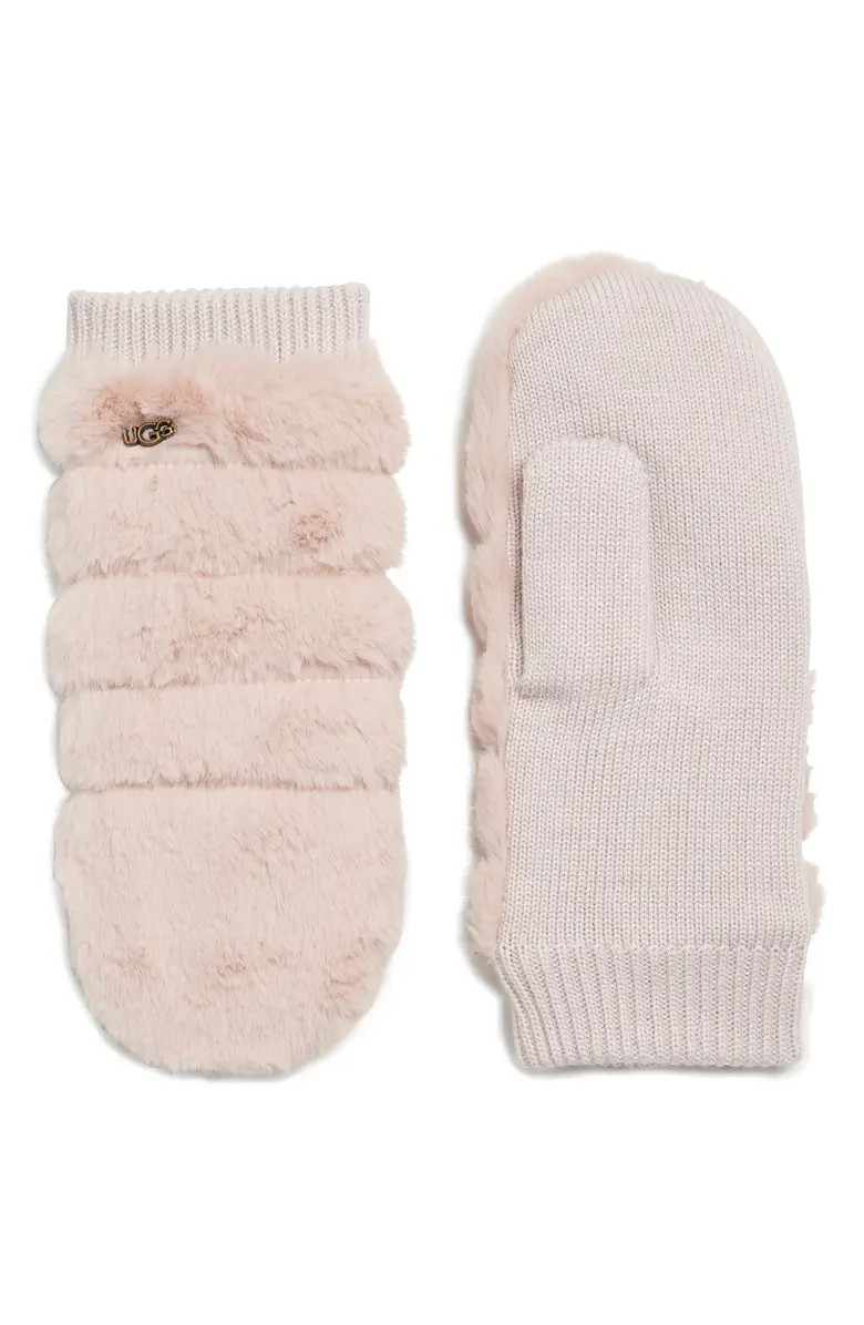 UGG® Faux Fur Mittens | Nordstromrack | Nordstrom Rack
