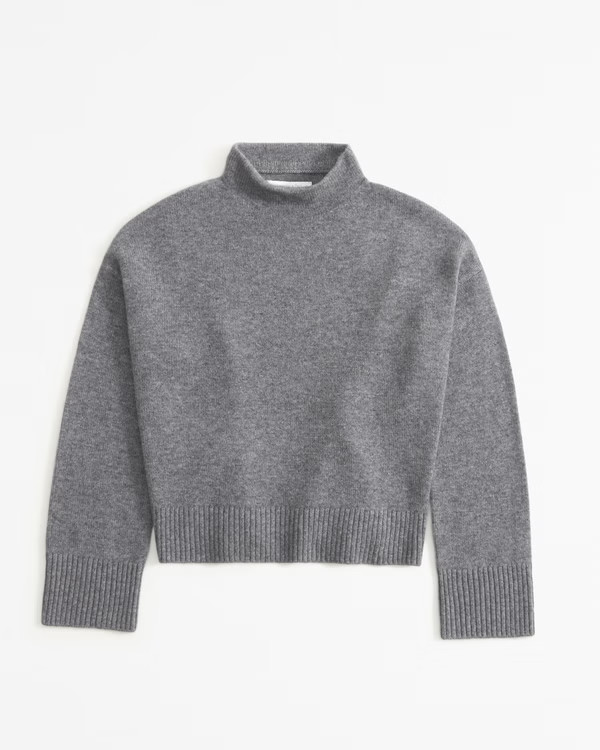 Women's Cashmere Mockneck Sweater | Women's Tops | Abercrombie.com | Abercrombie & Fitch (US)