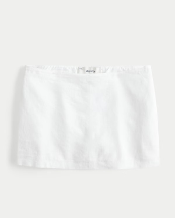 Women's Linen-Blend Mini Skort | Women's Bottoms | HollisterCo.com | Hollister (UK)