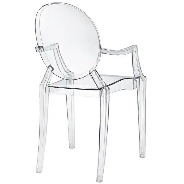 GHOST Louis ARM CLEAR DINING CHAIR LIMITED SALE - Bed Bath & Beyond - 43808870 | Bed Bath & Beyond