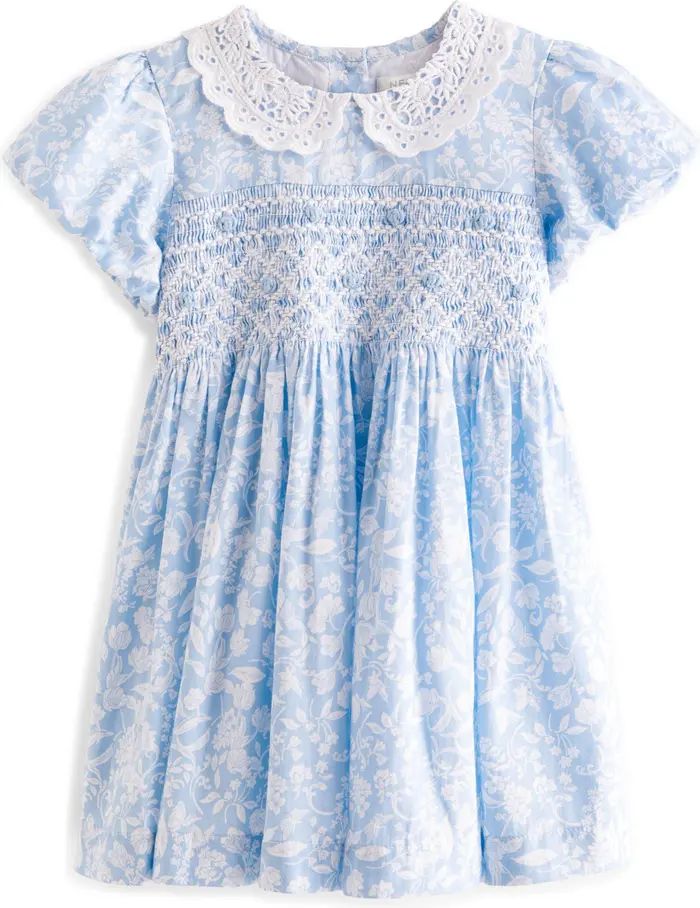 Kids' Floral Smocked Bodice Cotton Dress | Nordstrom
