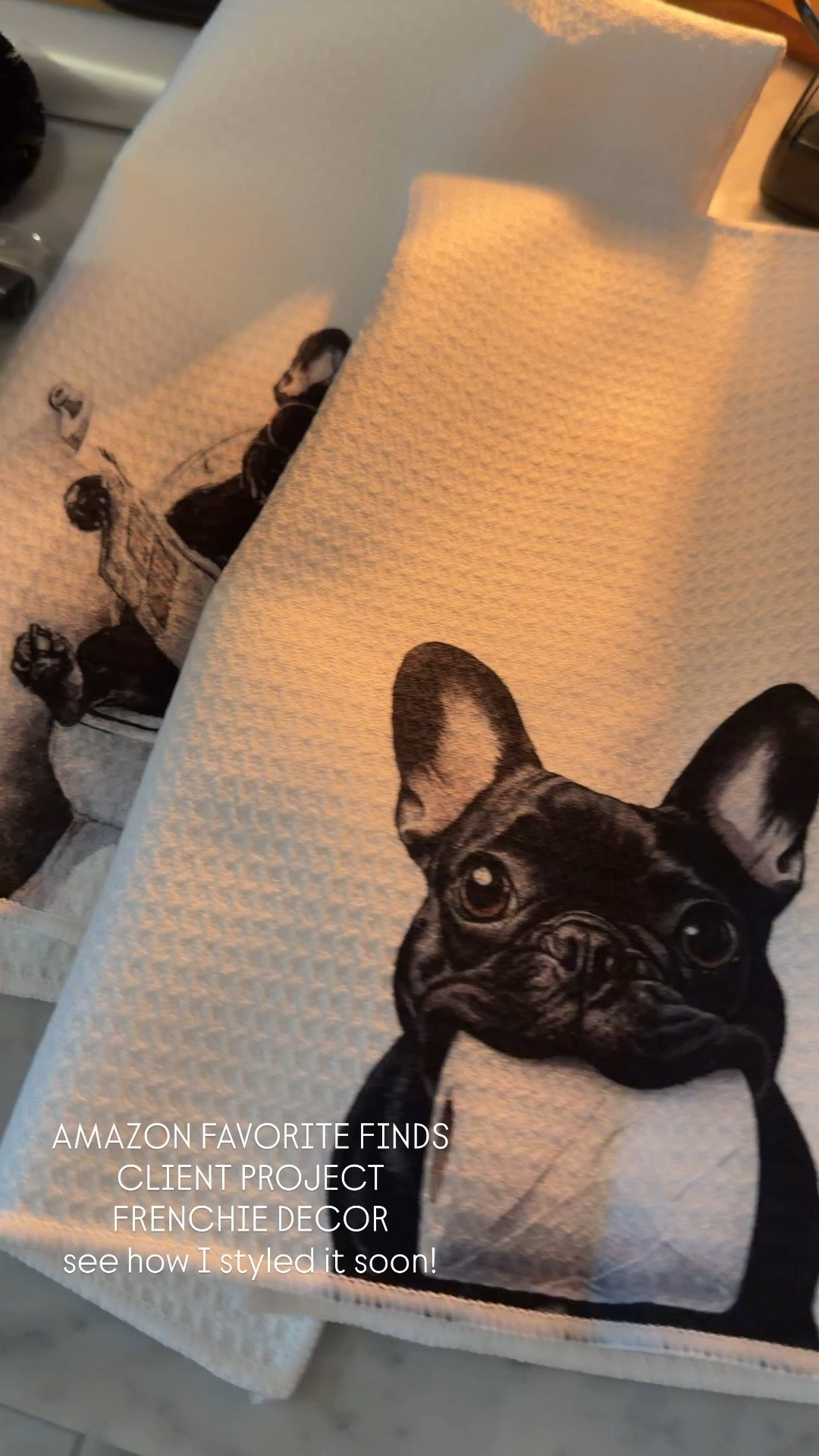 Amazon Home Finds | Guest Bathroom Decor | Interior Design Details | Home Installation Project

A few favorite Amazon finds from a home installation project wrapping up tomorrow 🤍

One of the spaces was a guest bathroom, and these little details ended up being some of my favorite additions. The towels, the brush holder, the subtle little nods to their dog 🐾

Not themed. Not overdone. Just intentional details that make a home feel layered and personal.

The quality was SO good, the sizing worked perfectly, and these were exactly the finishing touches the space needed. Everything is linked on my LTK.

#amazonhomefinds #guestbathroom #bathroomdecor #homedecor #interiordesign #ltkhome #amazonmusthaves #neutralhome #modernhome #homeinspo #interiorstyling #designdetails #homesofinstagram #amazonfavorites #bathroomstyling #decorfinds #womenwhobuild #southernhome #homeinstallation #amazondecor

#LTKHome #LTKOver40