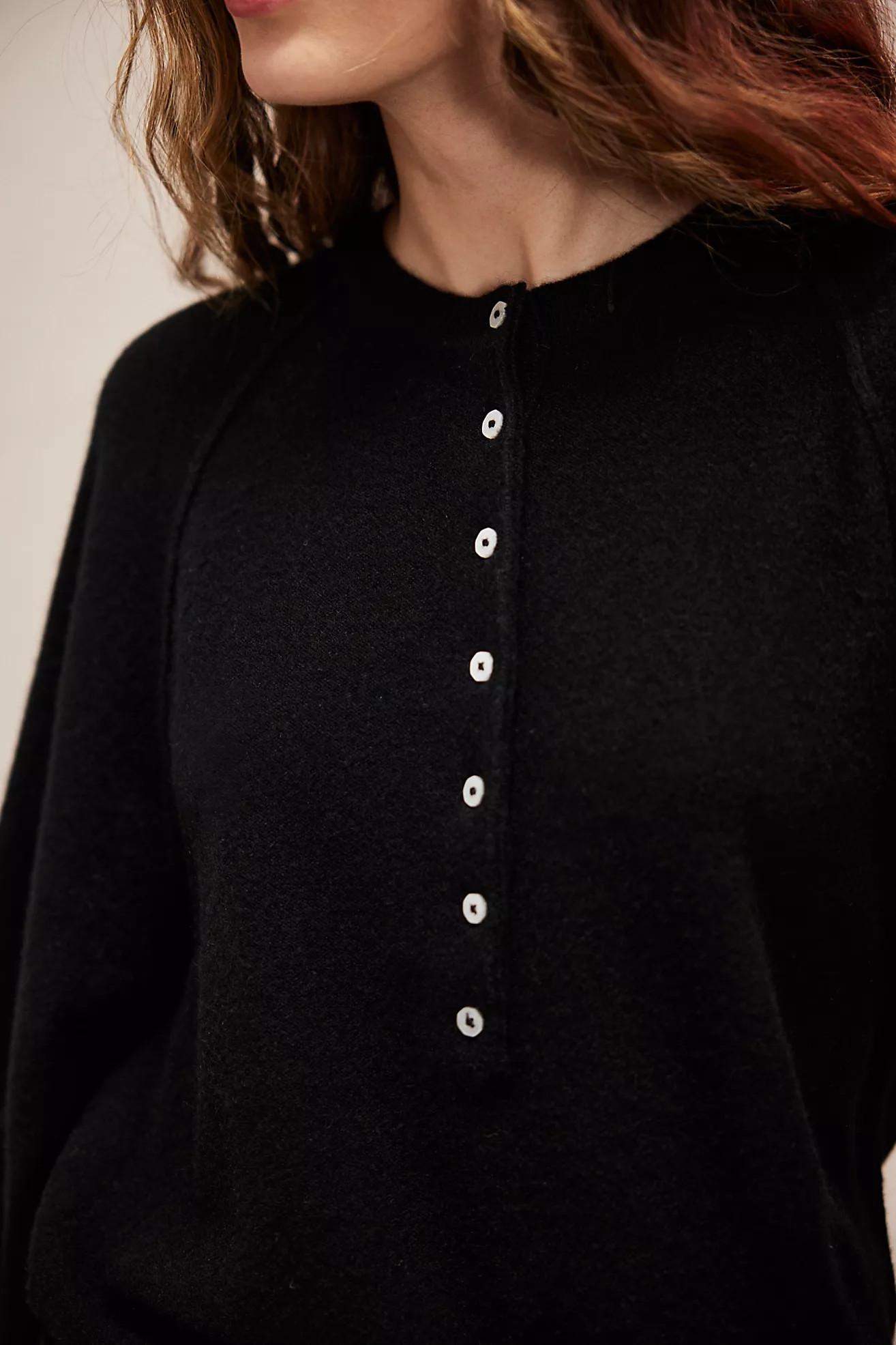 Porta Cashmere Henley Sweater | Free People (Global - UK&FR Excluded)