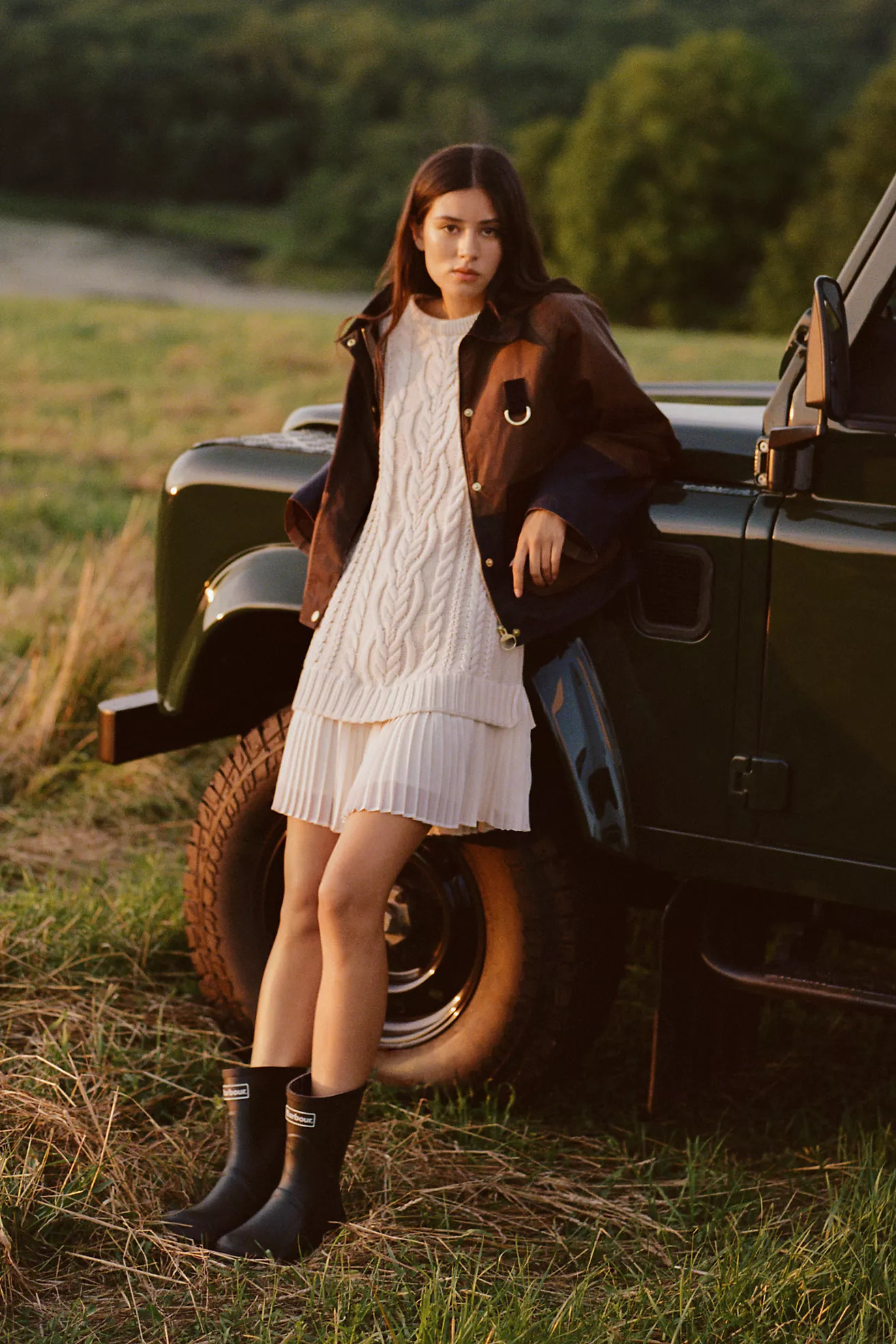 Delphine Twofer Mini Sweater Dress | Anthropologie (US)