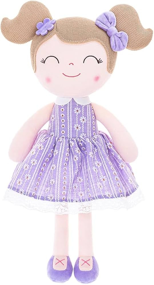 Gloveleya Baby Girl Gifts Soft Plush Doll – Lavender Daisies Cuddle Toy with Basket, Collectibl... | Amazon (US)