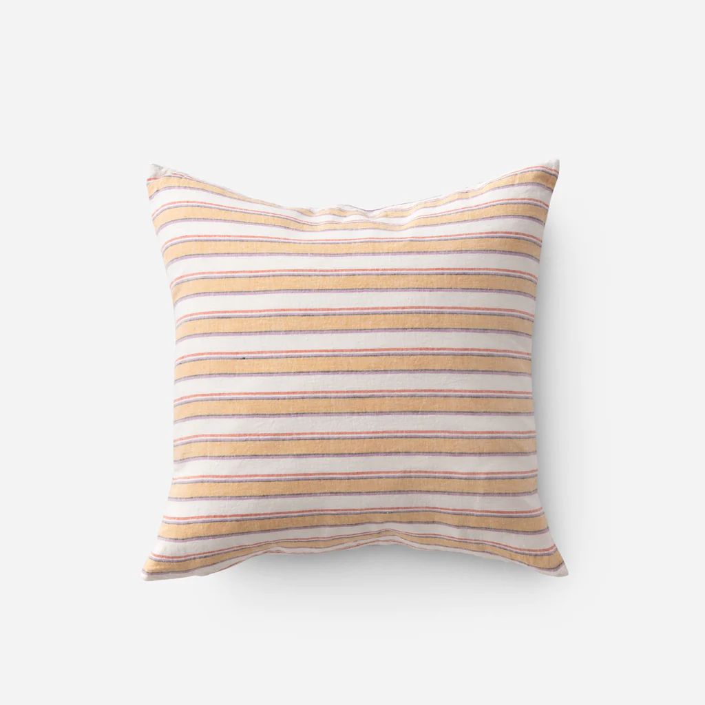 Market Stripe Linen Throw Pillow | Schoolhouse