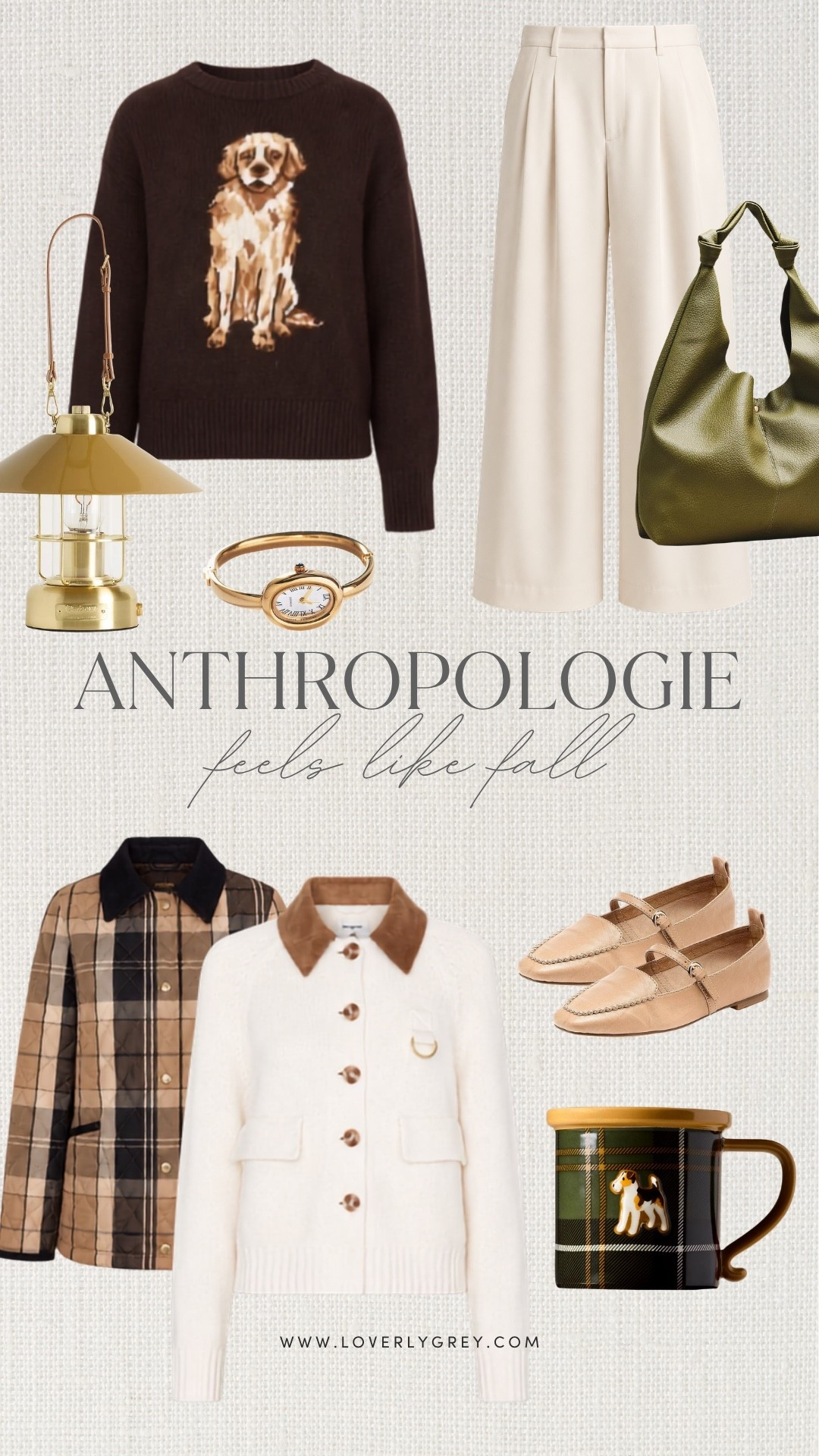 Anthropologie is giving me all the fall outfit inspiration right now! I’m loving the dog sweater, plaid jacket, cream trousers, olive bag and preppy layers for creating cozy fall outfits that still feel polished and fun.

#LTKgrwm #LTKSeasonal