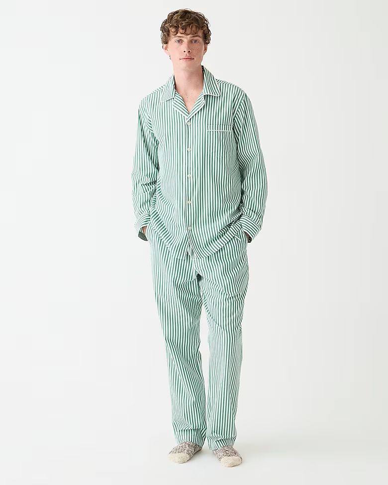 Pajama set in cotton poplin | J.Crew US